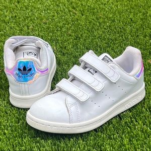 Adidas Originals Stan Smith CF Velcro closure white sneaker children’s size 13.5